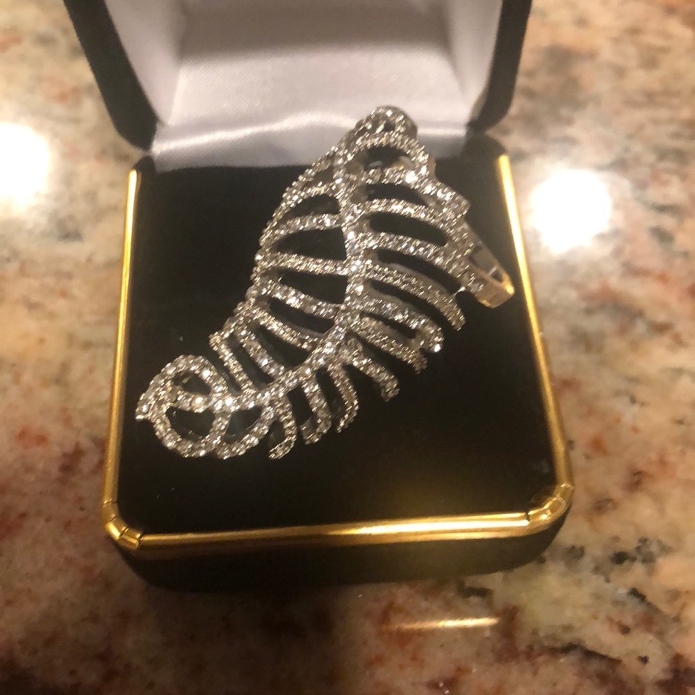 Silver Leaf Ring - image 2